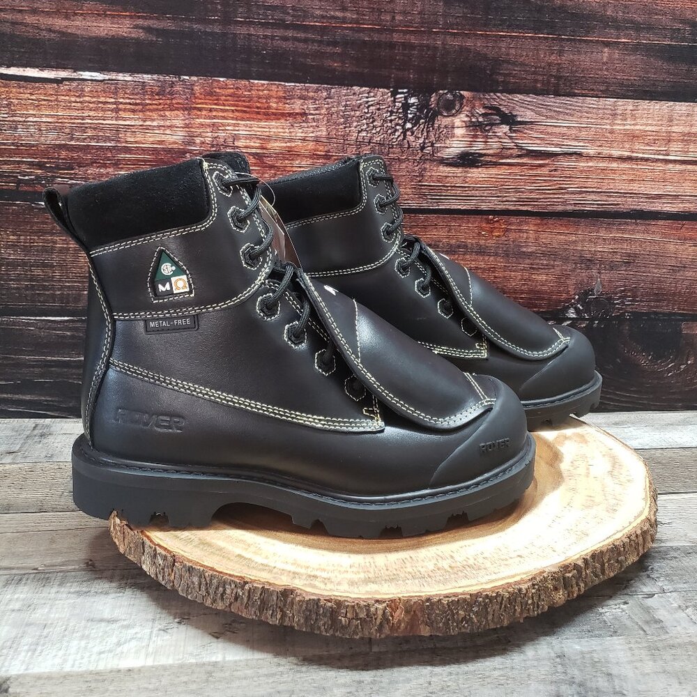 Royer 9.5 Work Boots Met Guard FR Composite Toe 8501 Black $208 - Picture 7 of 16